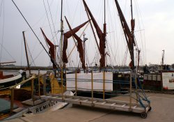 Moored up at the jetty. Wallpaper