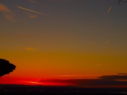 Orange Sky from Helsby Hill