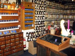 Glastonbury potion shop Wallpaper