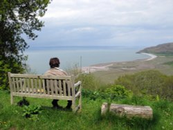 Overlooking Bristol Channel and Porlock Bay Wallpaper