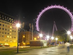 The London Eye by night.