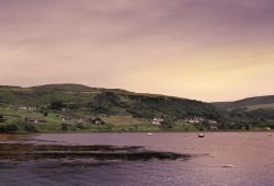 Evening light over Uig Wallpaper