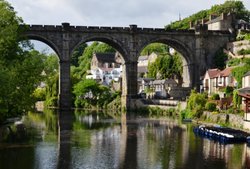 The Viaduct/Bridge at Knaresborough on a spring afternoon