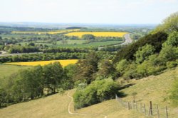 View from Beacon Hill, Aston Rowant Wallpaper