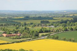 View from Beacon Hill towards Thame Wallpaper