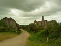 SOUTH WHEAL FRANCES- Marriott's shaft. Wallpaper