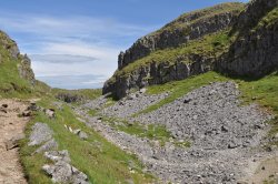 View above Malham Cove Wallpaper