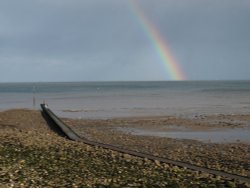 Rainbow over Llandudno Wallpaper