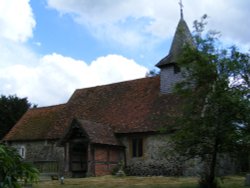 The Church at Pyrford Wallpaper