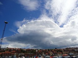 Beautiful cloud in Whitby. Wallpaper