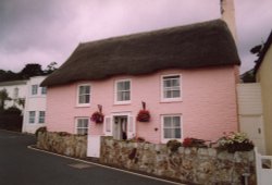 Pink Cottage Wallpaper