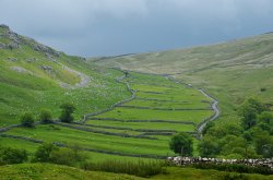 Field system with drystone walls near Malham, Yorkshire
