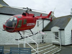 Retired Rescue Helicopter at Land's End