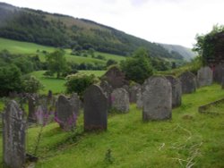 Welsh Valley Cemetery Wallpaper