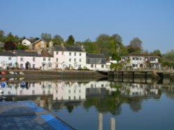 Dittisham as seen from the River Dart