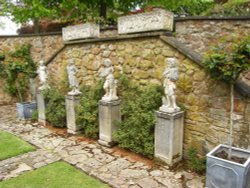 Feature in gardens at Brobury House Wallpaper