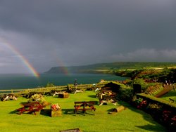 View of Robin Hood's Bay from the Victoria Hotel Wallpaper