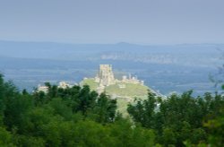 Corfe Castle from Kingston