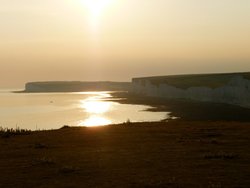 Beachy Head from atop the Down. Wallpaper
