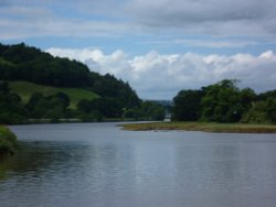 On the River Dart, approaching Totnes.