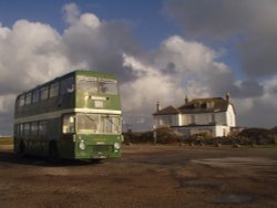 Land's End Bus and Sky