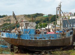 Derelict fishing boat Wallpaper