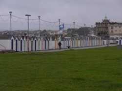Beach Huts, Devon Wallpaper