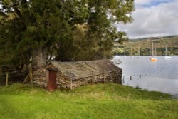 Boat House Coniston Water Wallpaper