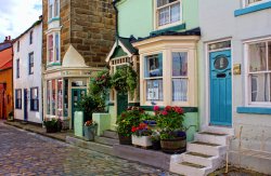 Staithes flower shop Wallpaper
