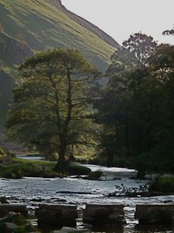 Evening draws in at Dovedale
