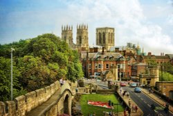 York Minster from the walls.