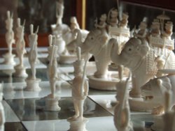 Indian Ivory Chess set Wallpaper