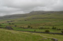 A grey day over Ingleborough Wallpaper