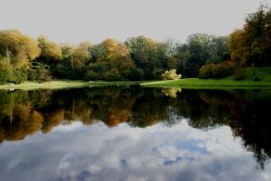 A view of Fountains Abbey Wallpaper