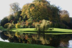A view of Fountains Abbey Wallpaper