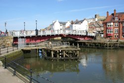 Newly restored swing bridge. Wallpaper