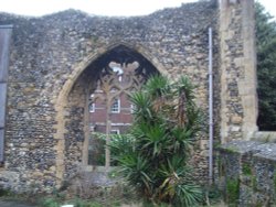 The ruins of the Abbey Infirmary Wallpaper