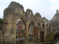 The ruins of the Abbey Infirmary Wallpaper