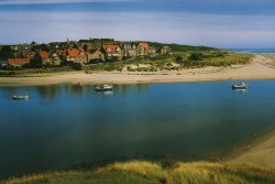 Village by the sea Wallpaper