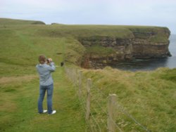 On a way to Duncansby Head Lighthouse Wallpaper