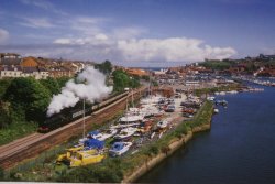 North Yorkshire Moors Railway leaving Whitby Wallpaper