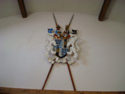 The family Arms of Marquises of Salisbury in Gift Shop Wallpaper