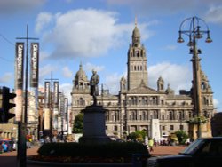 George Square and  the City Chambers Wallpaper