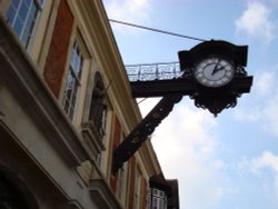 High Street, the great bracket clock