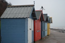 Beach Huts Wallpaper