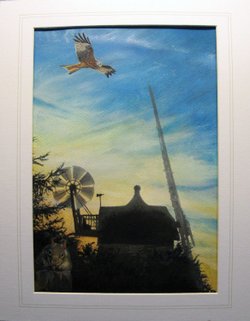 Wheatley Mill, with Kite and Squirrel