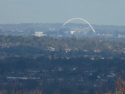 Wembley Football Stadium from Epsom Golf Course. Wallpaper