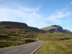 The A 855 towards the Storr Wallpaper