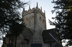 War Memorial and Church of St Mary, Potterne Wallpaper