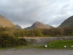 Looking from the Red Squirrel campsite into Glencoe